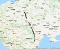 trasa migracji bociana z Grząd