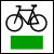 symbol zielonego szlaku rowerowego