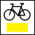 symbol żółtego szlaku rowerowego
