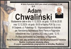 klapsydra Adam Chwaliński